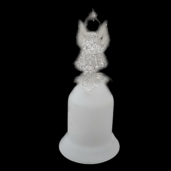 Vintage Spun Glass Angel Bell Christmas Tree Ornament - Picture 7 of 11